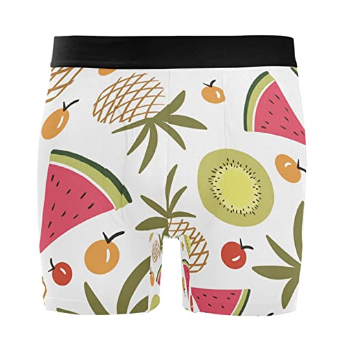 Calzoncillos bóxer para hombre Vnurnrn de piña y sandía elásticos suave