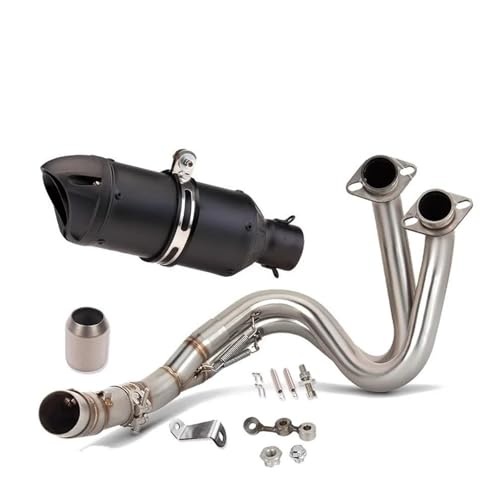 Tuyau d'échappement noir pour Kawasaki Ninja 650 et Z650 de 2012 à 2023 à connecter
