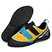 DAMANDO Rock Climbing Shoes for Laides Fashion Indoor Bouldering Athletic Gym Sneakers,Yellow,6
