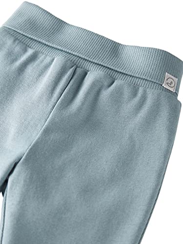 little planet by carter's Pacote com 2 calças felpudas de algodão orgânico para bebês, Azul-petróle