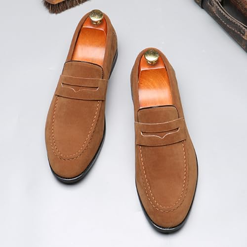Mens Loafers Casual Slip on Shoes PU Leather Penny Loafers for Men3