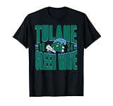 Tulane Green Wave Vintage 90's Retro Black T-Shirt