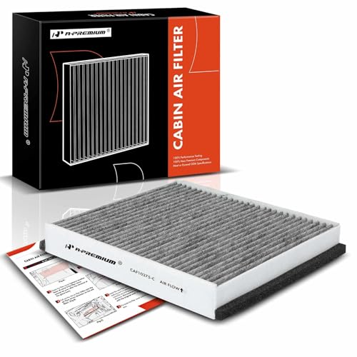 A-Premium Cabin Air Filter with Activated Carbon Compatible with Volvo S40 2004-2011, C30 2007-2013, C70 2006-2013, V50 2005-2011, Replace# 30676484