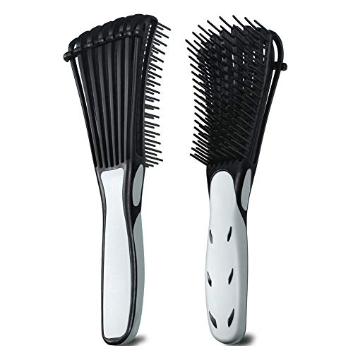 The EZ Detangler Hair Brush, Detangling Brush, Detangling Hair Brush, Hair Brush for Natural Hair-Detangler (Black)