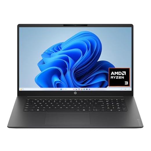 HP OmniBook 3 17.3 inch Laptop PC, FHD Display, AMD Ryzen 3 30, 8 GB RAM, 512 GB SSD, AMD Radeon 610M Graphics, Windows 11 Home, Mica Silver, 17-dp0199nr