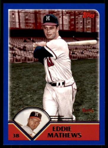 2023 Topps Archives #223 Eddie Mathews Milwaukee Braves MLB Baseball Card NM-MT