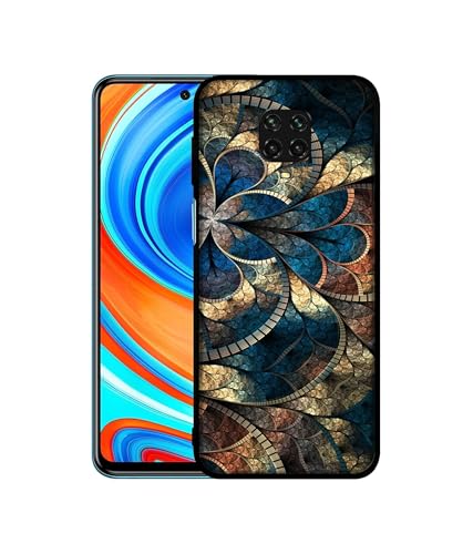 Image of Fractional Pattern Design Premium 2D Printed Metal Back Case Cover for Mi Redmi Note 9 Pro /Note 9 Pro Max /Poco M2 Pro
