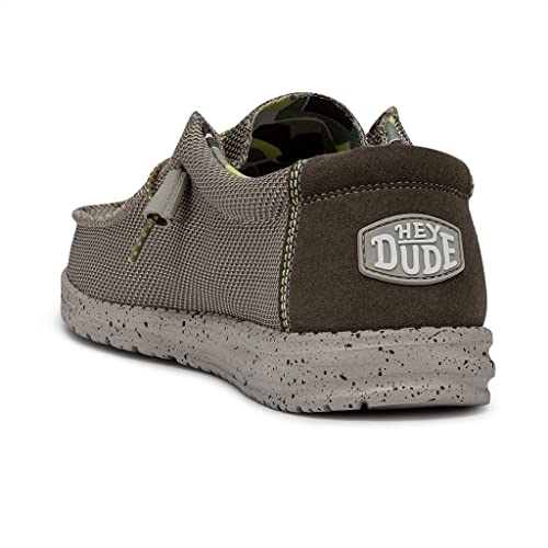 Image of HEYDUDE Men's Wally Sox Triple Needle Fog Slip On Loafer, Camel M14 | Lightweight Casual Shoe with Removable Insole