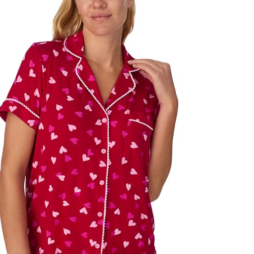 Image of kate spade new york Short Sleeve Knit Shorty Pj Set