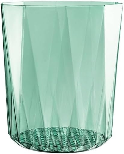 ゴミ・ごみ箱 大型 透明 ラウンド プラスチック ゴミ箱 リビングルーム、ベッドルーム、バスルーム用ゴミ箱 グレー/ブルー/グリーン