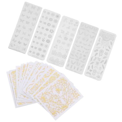 GANAZONO �l�C���A�[�g�X�^���s���O�v���[�g �l�C���X�^���v�v���[�g �X�`�[���� DIY�p �l�C���A�[�g�A�N�Z�T���[ 5�Z�b�g