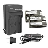 TURPOW BP-511 BP-511A Battery Charger 2 Pack 7.2V 2200mAh Compatible with Canon EOS 5D 50D 40D 20D 20Da 30D 10D Digital Rebel 1D D60 300D D30 Kiss Powershot G5 G2 G3 G6 G1 Pro 1 Pro90 Pro 90IS