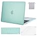 MOSISO MacBook Pro 13 inch Case 2019 2018 2017 2016 Release A2159 A1989 A1706 A1708,Plastic Hard Shell& Keyboard Cover& Screen Protector& Storage Bag Compatible Newest MacBook Pro 13,Mint Green