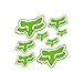 Kit de 8 Autocollant Fox Couleur Vert Qualité Premium Haute Resistance + 2 Stickers MXSPIRT Offert