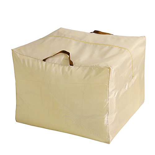 Outdoor Rectangular Protective Zippered Patio Seat Cushion/Cover Storage Bag, Patio Furniture Chaise Organizer Protect Cover (32