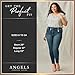 Angels Forever Young Women's Curvy Bootcut Mid-Rise Jeans (Standard and Plus), Oakgrove, 22 Plus