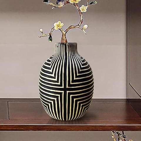 Colourful Black and White Ceramic Vase Cover