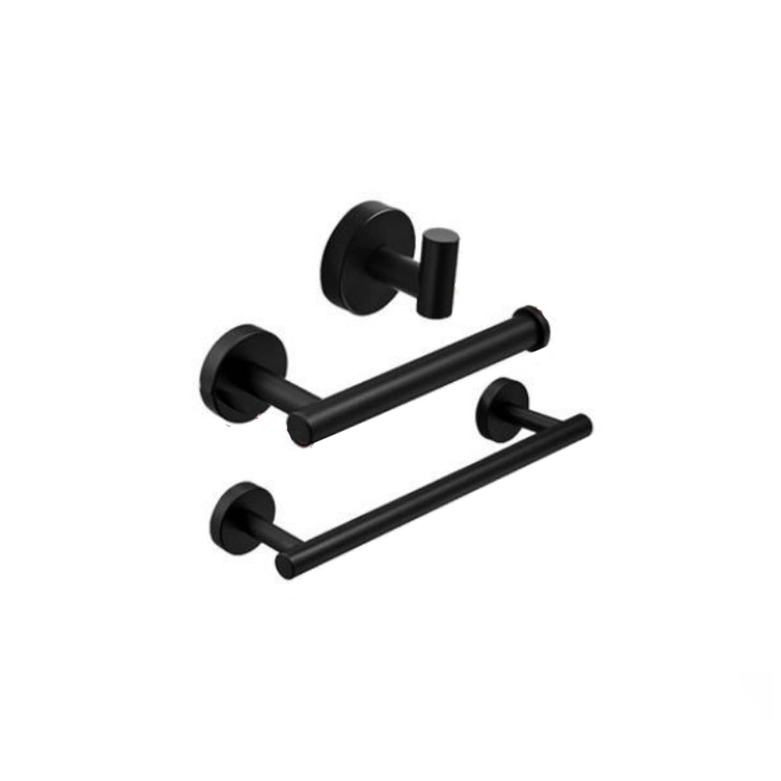 Accessoires de salle de bain noir en inox 304 pour stopper la rouille et fixer vos serviettes