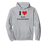 Novelty German Heart Tourist Holiday Tshirt I Love Bad Salzelmen Gift Idea For Men Women Kids Boys Girls Neuheit Deutsches Herz Touristen-Urlaubs-T-Shirt Ich liebe Bad Salzelmen Geschenkidee für Männer Frauen Kinder Jungen und Mädchen