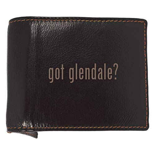 got glendale? - Soft Cowhide Genuine Engraved Bifold Leather Wallet
