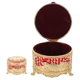 Ambiance romantique : Parfaite pour occasions spéciales comme mariages, cette boîte à bijoux vintage inspire des moments précieux et souvenirs partagés, invitant à célébrer en toute simplicité
