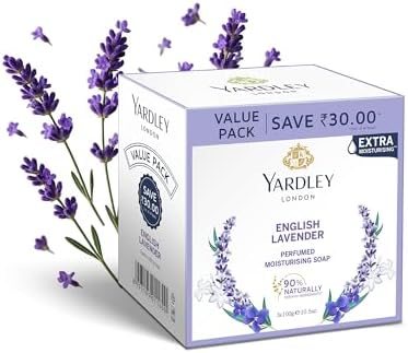 Yardley English Lavender Luxury Soap – 3 x 100 g