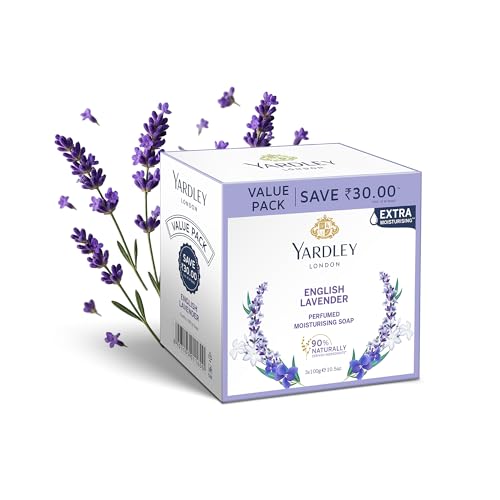 Yardley English Lavender Luxury Soap – 3 x 100 g