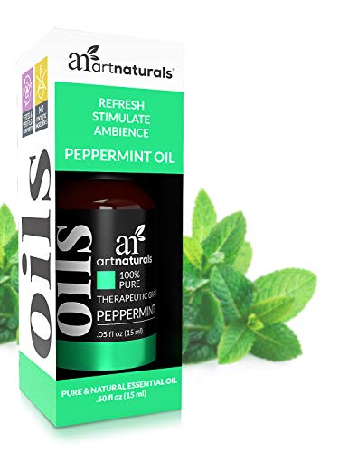 Artnaturals 100% Pure Peppermint Essential Oil (.5 Fl Oz / 15Ml) - Premium Therapeutic Grade Mentha Peperita - Fresh Mint For Hair Growth And Skin - Repel Mice And Spiders - Natural Rodent Repellent #TOP1