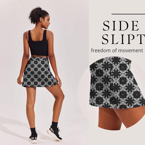 Image of Ekouaer 16 inch Golf Skorts for Woman with Inner Pockets Silicone Grippers Tennis Skirt Quick Dry Athletic Pickleball Skort