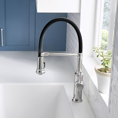 Image of BLANCO, Stainless 442509 EMPRESSA Pull-Down Dual Spray Semi-Pro Kitchen Faucet, 1.5 GPM