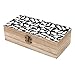 Cute Cats Wooden Jewelry Box with Hinged Lid Keepsake Fashion Treasure Chest Boxes Craft Stash Boxes