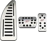 Rutschfeste Oberfläche mit Aluminium und Gummi Wenn Sie fahren, wird das Beschleunigen und Bremsen mit Hilfe der rutschfesten Pedalabdeckungen stabiler und mühelos. Genießen Sie ein besseres und reibungsloses Tes.la Fahren mit diesem Set.