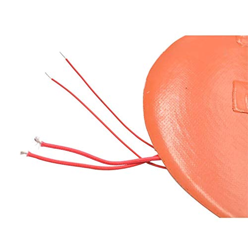 Lysee 3D Printer Parts & Accessories - Silicone Heating pad Heater Round 250mm for 3D Printer Circular Heat Bed - (Size: 220V 200W, Color: Black)