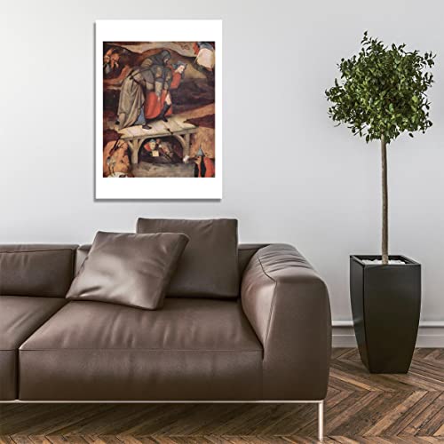 Hieronymus Bosch Working affiche d'art petit format mat poster non encadre