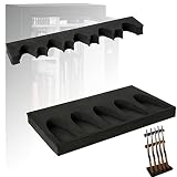 OCQOTAT Foam Gun Rack with Buttstock Base 1 Set, High Density Foam 5 Rifle Racks and Buttstock Holde