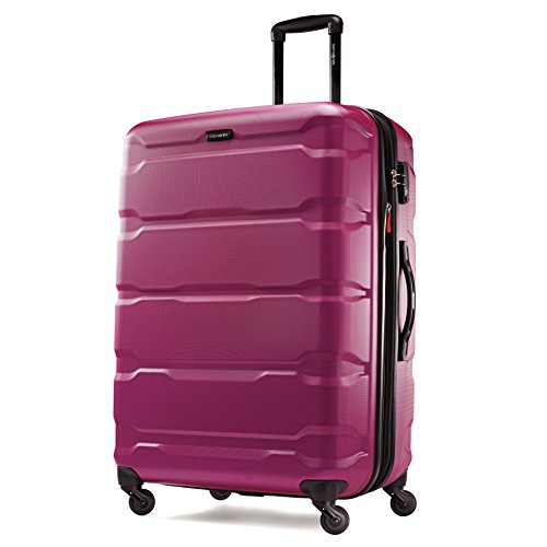 Image of Samsonite Omni PC Hardside Expandable Luggage with Spinner Wheels, Radiant Pink, 3-Piece Set (20 /24 /28), Omni Pc Hardside Expandable Luggage With Spinner Wheels