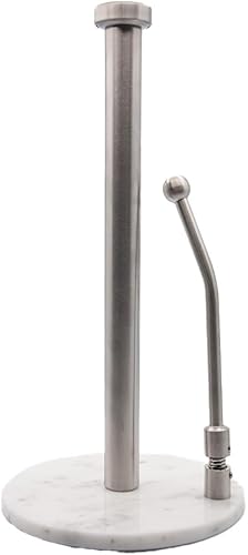 Skyway Goods - Soporte para toallas de papel de acero inoxidable, soporte para toallas de papel con base antideslizante pesada, elegante soporte