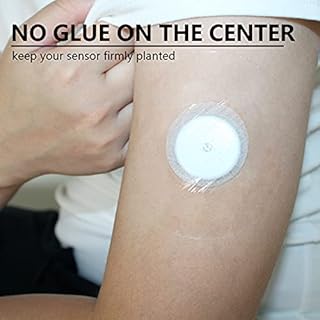 Sensor Covers for Libre 2/3/Plus, 55 Pack Waterproof Adhesive Patches,Transparent Tape Long Lasting-Without Hole-HECHUAN