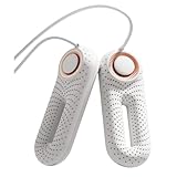 Snowpea 電動靴乾燥機、スキーブーツ乾燥機、靴&ブーツウォーマー 汗ばむスニーカートレーナーシューズ用 3/6/9時間タイマー付き, ホワイト, M