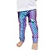 Produktbild Kinder Baby Mädchen Meerjungfrau Engen Hosen Mutter und Tochter Passende Stretch Lange Leggings (4-5 Jahre/130, Kinder/Blau)