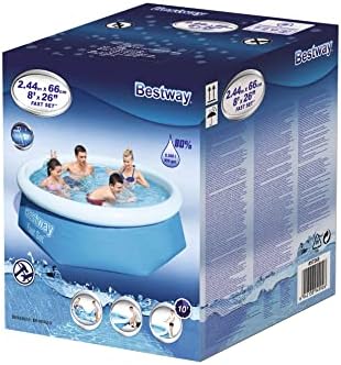 Bestway 57265 Round Kids Inflatable Paddling Pool, Fast Set, 8 ft