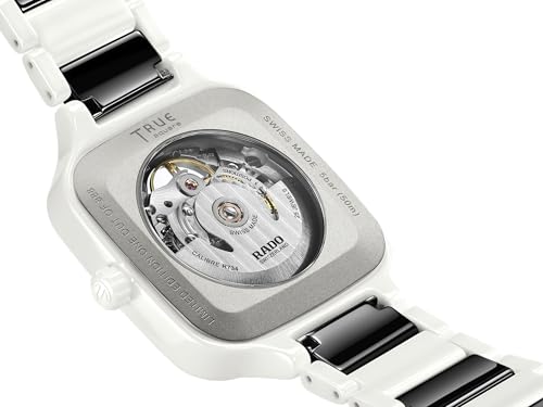 Rado -True Square-Unisex-Swiss Automatic Watch-High-Tech Ceramic-Sapphire Crystal -38mm4