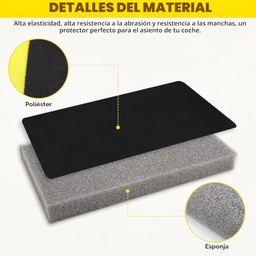 Miniatura 5 de Vzxzxe Fundas Para Asientos De Coche Universales, Funda Asiento Coche Delantero, Protector Asiento Coche Cubre Universal Accesorios Interior Decoracion