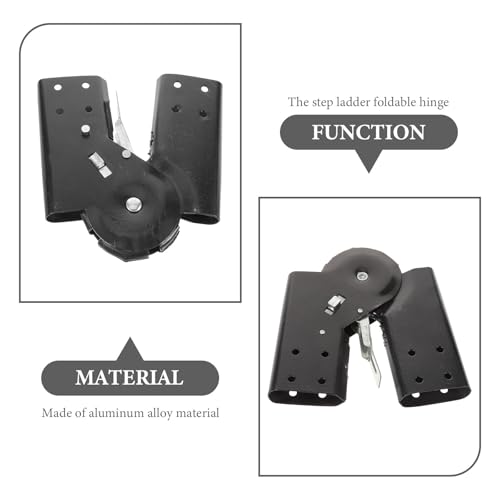 Conector de unión multifuncional articulado de aluminio para reparar escalera de ático 4