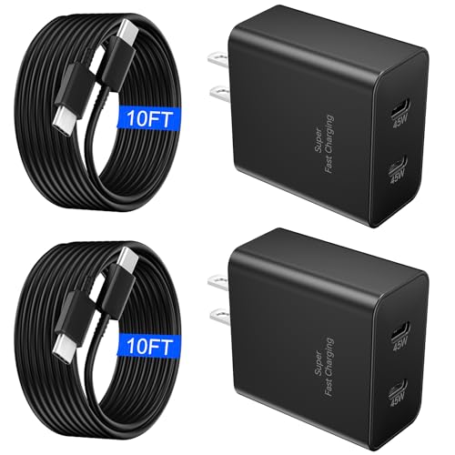 45W Samsung Super Fast Charger USB C, Type C Chargers Fast Charging Android Phone Charger Samsung...