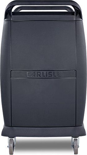 Carlisle Foodservice Products Plastic Bussing Cart, 300 Lb Capacity, 42" X 21" X 38", Black #TOP2