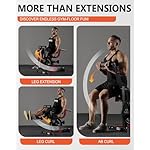 GMWD Leg Extension and Curl Machine, Lower Body Special Leg Machine, Adjustable Leg Exercise Bench with Plate Loaded, Leg Rotary Extension for Thigh, Home Gym Weight Machine - Image 5