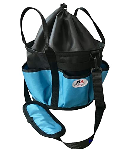Majestic Ally horse Grooming Organizer Tote Bag (Hurricane Blue) - Image 2