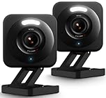 WYZE Cam v4, 2.5K HD WiFi Smart Home Security Camera, Indoor/Outdoor, Pet/Baby Monitor, Motion Activated Spotlight/Siren, Color Night Vision, 2-Way Audio, Works with Alexa & Google, Black, 2 Pack