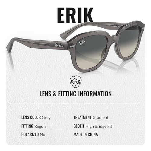 Ray-Ban RB4398 ERIK Square Shaped Sunglasses for Men & Women with Official RAYBAN Eyewear Kit4